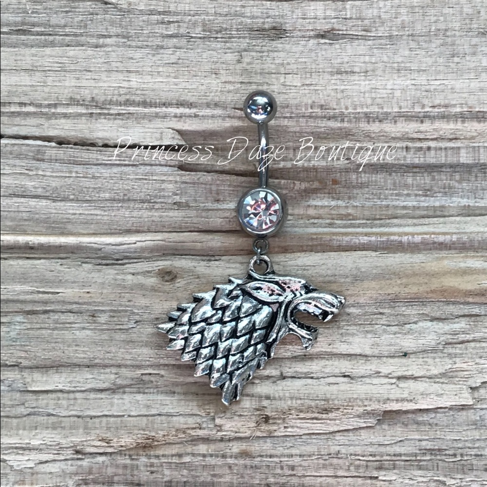 Silver Game‎ Of Thrones Belly Button Ring